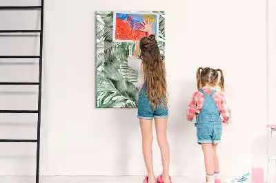 Magnetinė sauso valymo lenta akvarelinių lapų rašto