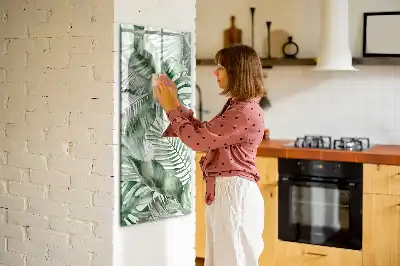 Magnetinė sauso valymo lenta akvarelinių lapų rašto