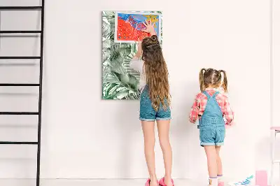 Magnetinė sauso valymo lenta akvarelinių lapų rašto