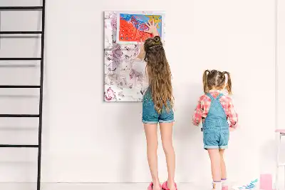 Magnetinė sauso valymo lenta rožių motyvu