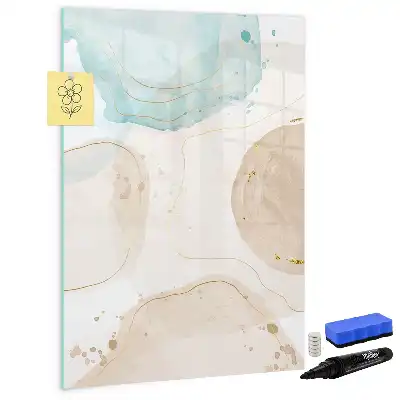 Magnetinė sauso valymo lenta pastelių taškuotas raštas