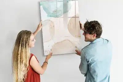 Magnetinė sauso valymo lenta pastelių taškuotas raštas