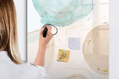 Magnetinė sauso valymo lenta pastelių taškuotas raštas