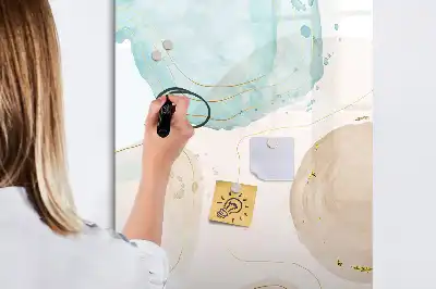 Magnetinė sauso valymo lenta pastelių taškuotas raštas