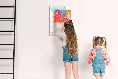 Magnetinė sauso valymo lenta pastelių taškuotas raštas