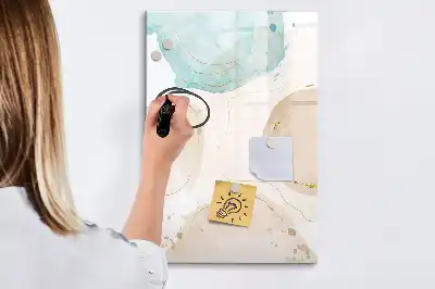 Magnetinė sauso valymo lenta pastelių taškuotas raštas