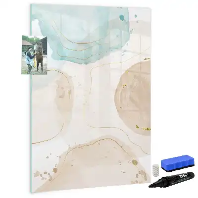 Magnetinė sauso valymo lenta pastelių taškuotas raštas