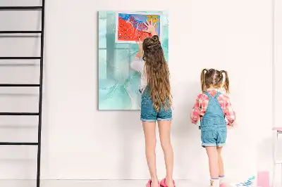 Magnetinė sauso valymo lenta marmuro abstrakcijos dizaino