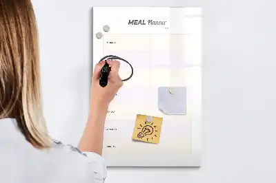 Magnetinė valgiaraščio lenta su sauso valymo funkcija