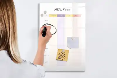Magnetinė valgiaraščio lenta su sauso valymo funkcija