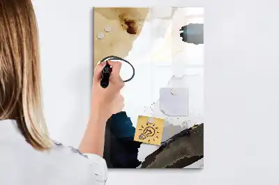 Magnetinė sauso valymo lenta akvarelinės abstrakcijos rašto
