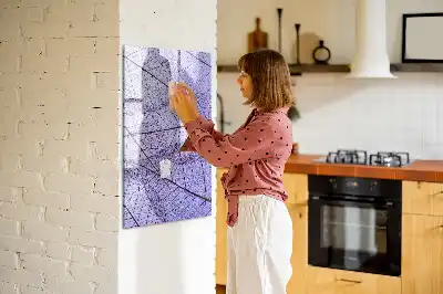 Sauso valymo magnetinė lenta su lapo struktūra
