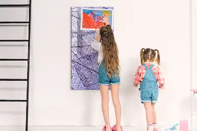 Sauso valymo magnetinė lenta su lapo struktūra