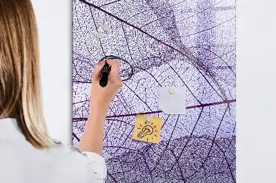 Sauso valymo magnetinė lenta su lapo struktūra