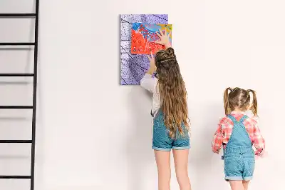 Sauso valymo magnetinė lenta su lapo struktūra
