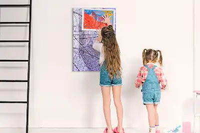 Sauso valymo magnetinė lenta su lapo struktūra