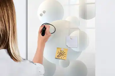 Magnetinė sauso valymo lenta sferos abstrakcijos dizaino