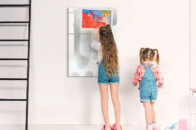 Magnetinė sauso valymo lenta sferos abstrakcijos dizaino