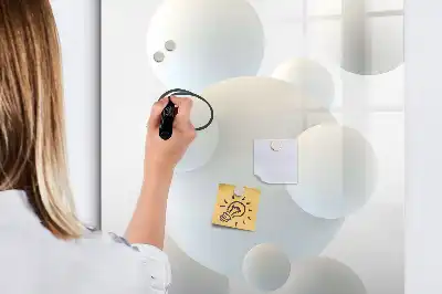 Magnetinė sauso valymo lenta sferos abstrakcijos dizaino