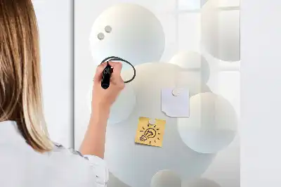 Magnetinė sauso valymo lenta sferos abstrakcijos dizaino