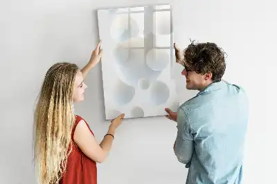 Magnetinė sauso valymo lenta sferos abstrakcijos dizaino