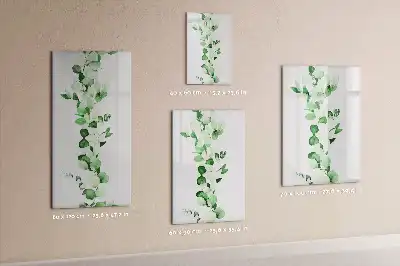 Magnetinė sauso valymo lenta su nendrių lapų raštu
