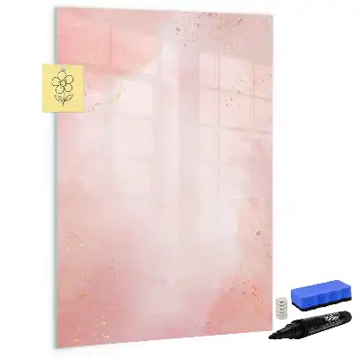 Magnetinė sauso valymo lenta rožinio marmuro rašto