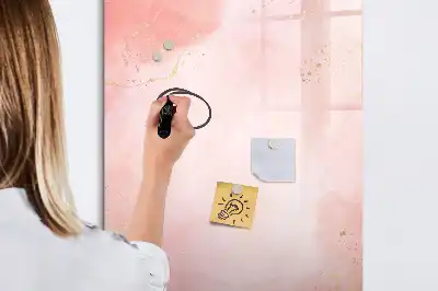 Magnetinė sauso valymo lenta rožinio marmuro rašto