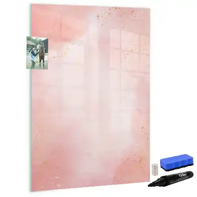 Magnetinė sauso valymo lenta rožinio marmuro rašto