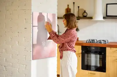 Magnetinė sauso valymo lenta rožinio marmuro rašto