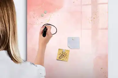 Magnetinė sauso valymo lenta rožinio marmuro rašto
