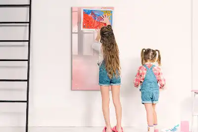 Magnetinė sauso valymo lenta rožinio marmuro rašto