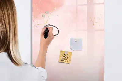 Magnetinė sauso valymo lenta rožinio marmuro rašto
