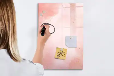 Magnetinė sauso valymo lenta rožinio marmuro rašto
