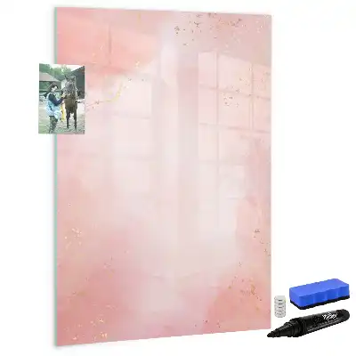 Magnetinė sauso valymo lenta rožinio marmuro rašto