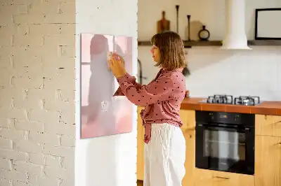 Magnetinė sauso valymo lenta rožinio marmuro rašto