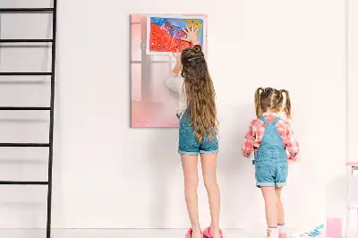 Magnetinė sauso valymo lenta rožinio marmuro rašto