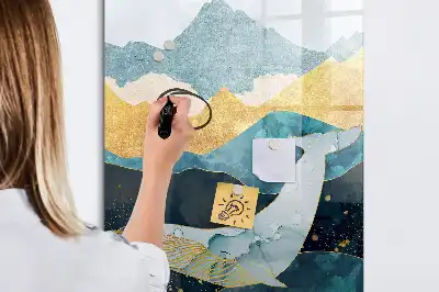 Magnetinė sauso valymo lenta Marmurinis banginis