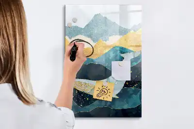 Magnetinė sauso valymo lenta Marmurinis banginis