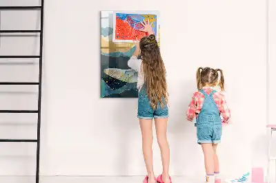 Magnetinė sauso valymo lenta Marmurinis banginis