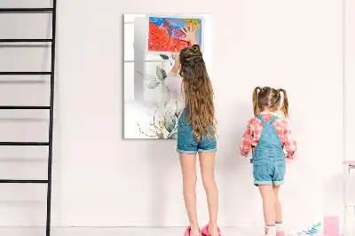 Magnetinė sauso valymo lenta su nendrių lapų raštu