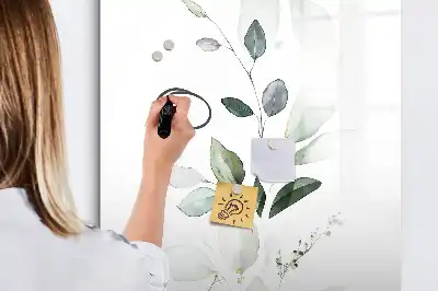 Magnetinė sauso valymo lenta su nendrių lapų raštu