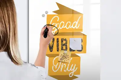 Magnetinė sauso valymo lenta tik geros emocijos