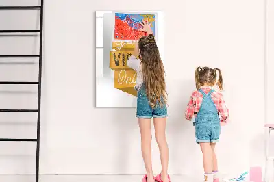 Magnetinė sauso valymo lenta tik geros emocijos