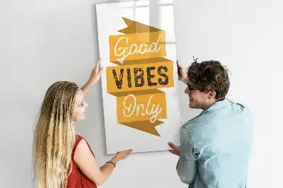 Magnetinė sauso valymo lenta tik geros emocijos
