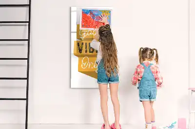 Magnetinė sauso valymo lenta tik geros emocijos