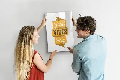 Magnetinė sauso valymo lenta tik geros emocijos