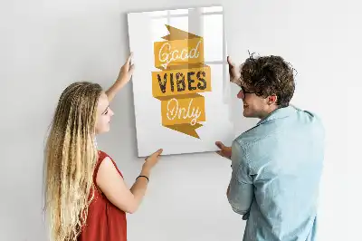 Magnetinė sauso valymo lenta tik geros emocijos