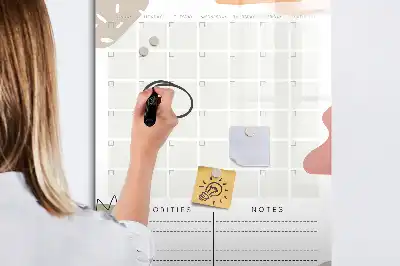 Magnetinė sauso valymo lenta mėnesio planuoklis