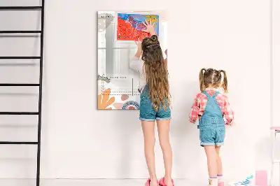 Magnetinė sauso valymo lenta mėnesio planuoklis